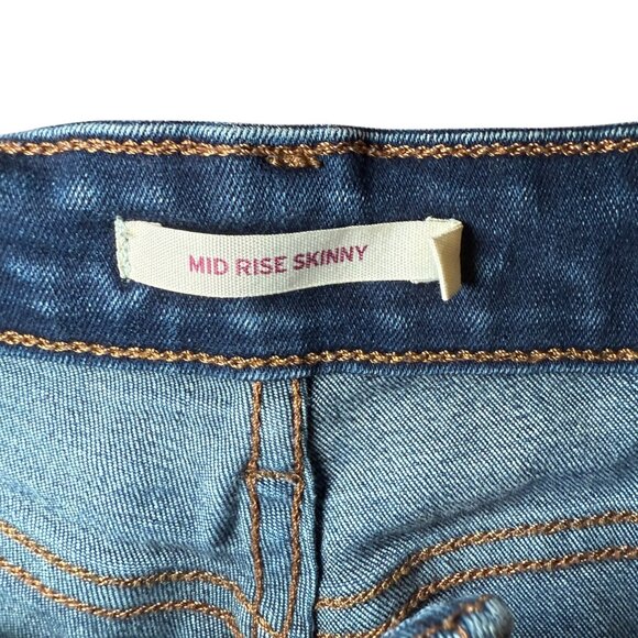 Levi’s Mid Rise Skinny Jeans – Classic Blue Denim, size 8 - Picture 3 of 3